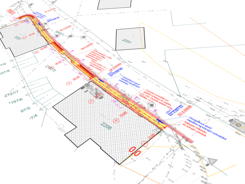 Výstavba chodníku - ul. Hálkova, k.ú. Místek